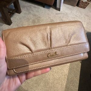 Coach Tan Leather Women's Wallet